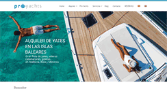 Desktop Screenshot of pro-yachts.com