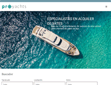 Tablet Screenshot of pro-yachts.com